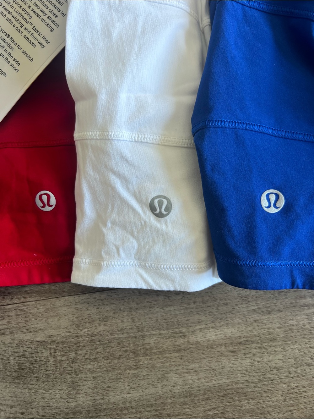 Lululemon Pace Rival Skirt Size 8 Bundle Dark Red White & Jet Stream Blue - Picture 3 of 10